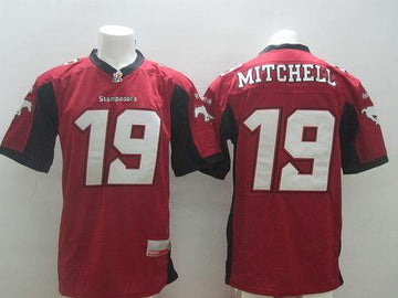 Bo Levi Mitchell Calgary Stampeders red jersey