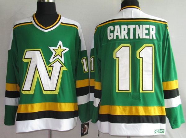Mike Gartner Dallas Stars green Throwback jersey