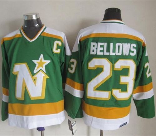 Brian Bellows Dallas Stars green Throwback jersey