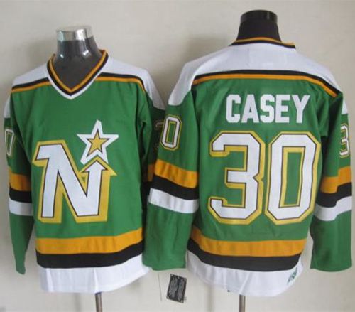 Jon Casey Dallas Stars green Throwback jersey