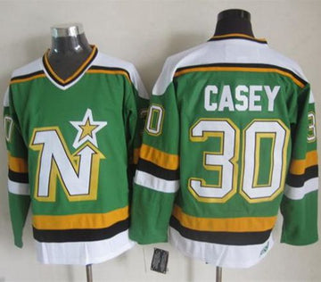 Jon Casey Dallas Stars green Throwback jersey