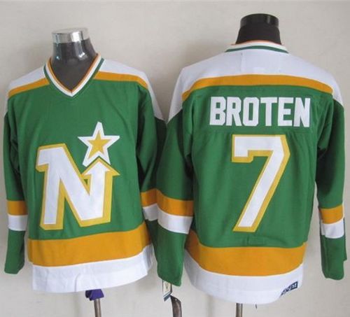 Neal Broten Dallas Stars green Throwback jersey