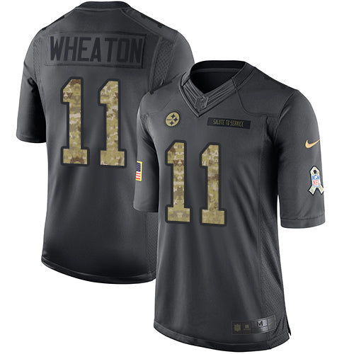Markus Wheaton Pittsburgh Steelers black Salute To Service jersey