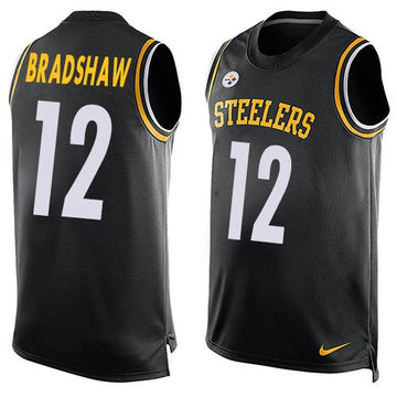 Terry Bradshaw Pittsburgh Steelers black jersey