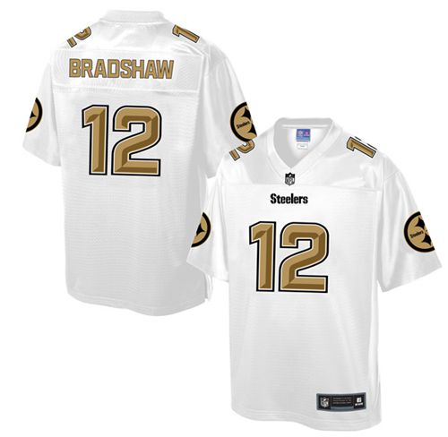 Terry Bradshaw Pittsburgh Steelers white Pro Line jersey