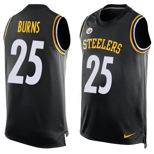 Artie Burns Pittsburgh Steelers black jersey