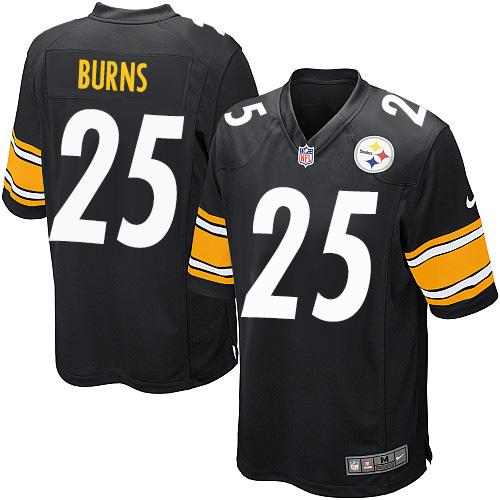 Artie Burns Pittsburgh Steelers black Elite jersey