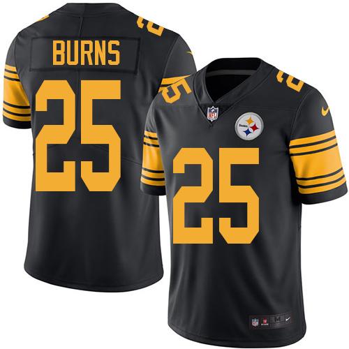 Artie Burns Pittsburgh Steelers black jersey