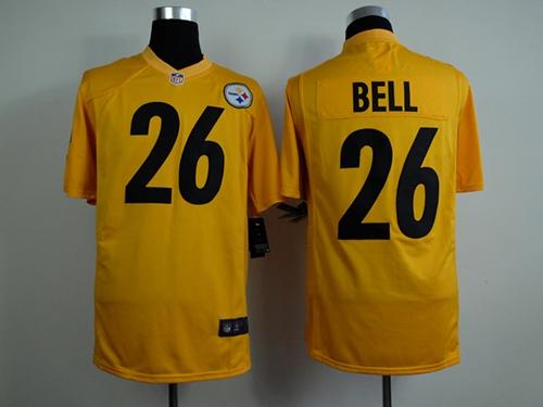 Le'Veon Bell Pittsburgh Steelers gold Game jersey