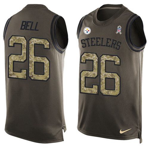 Le'Veon Bell Pittsburgh Steelers green Salute To Service jersey