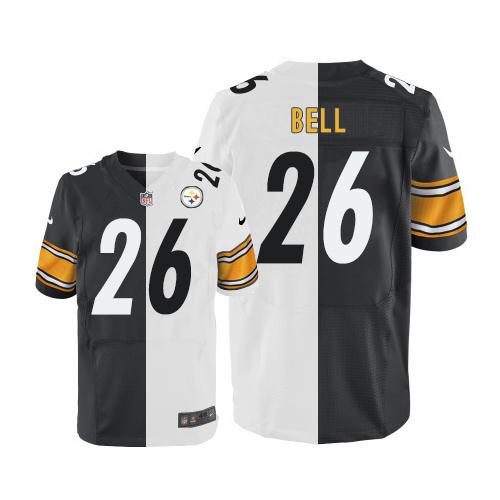Le'Veon Bell Pittsburgh Steelers white-black Elite jersey