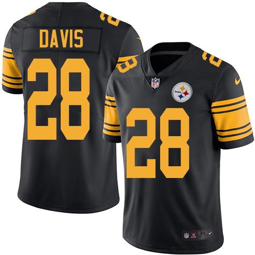 Sean Davis Pittsburgh Steelers black jersey
