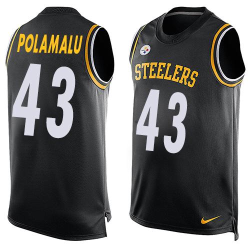 Troy Polamalu Pittsburgh Steelers black jersey