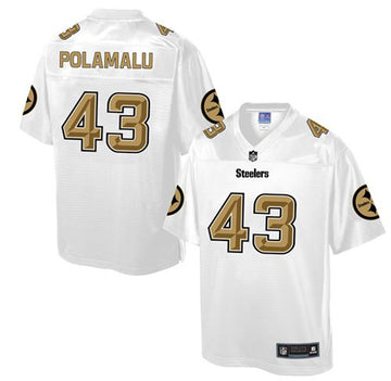 Troy Polamalu Pittsburgh Steelers white Pro Line jersey