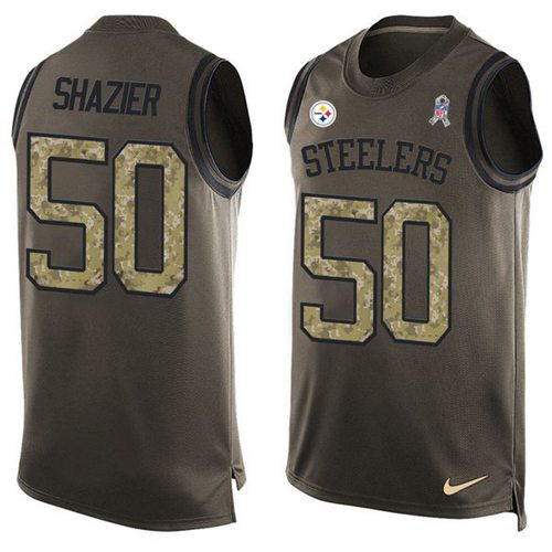 Ryan Shazier Pittsburgh Steelers green Salute To Service jersey