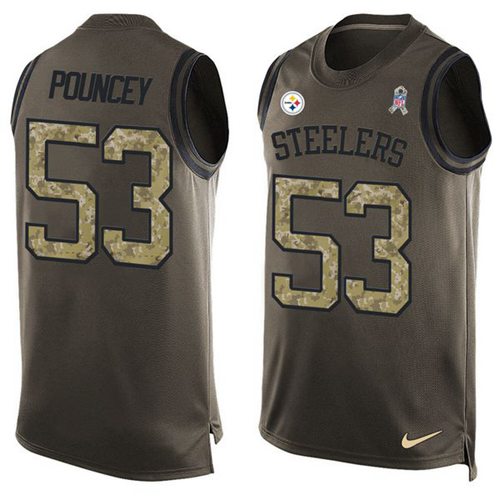 Maurkice Pouncey Pittsburgh Steelers green Salute To Service jersey