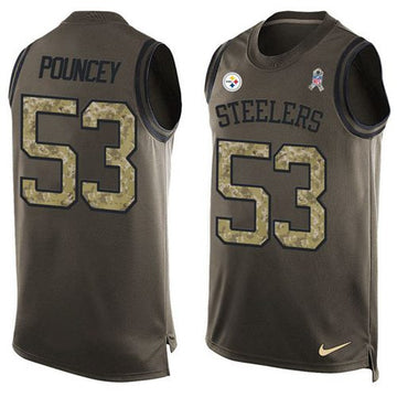 Maurkice Pouncey Pittsburgh Steelers green Salute To Service jersey