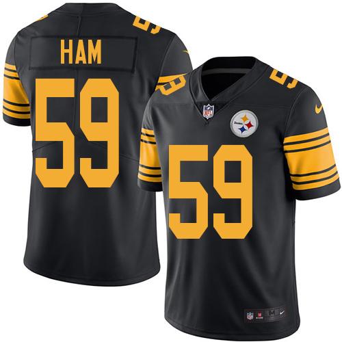 Jack Ham Pittsburgh Steelers black jersey