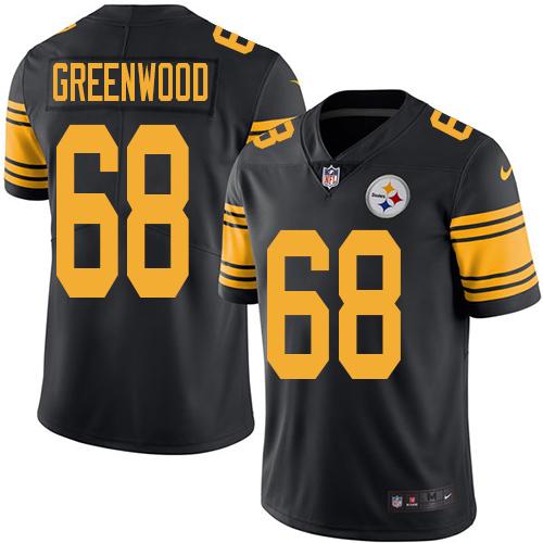 LC Greenwood Pittsburgh Steelers black jersey