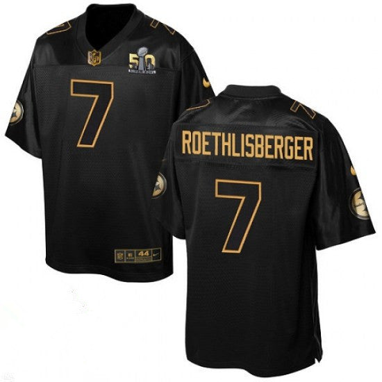 Ben Roethlisberger Pittsburgh Steelers black Gold Collection jersey