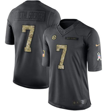 Ben Roethlisberger Pittsburgh Steelers black Salute To Service jersey