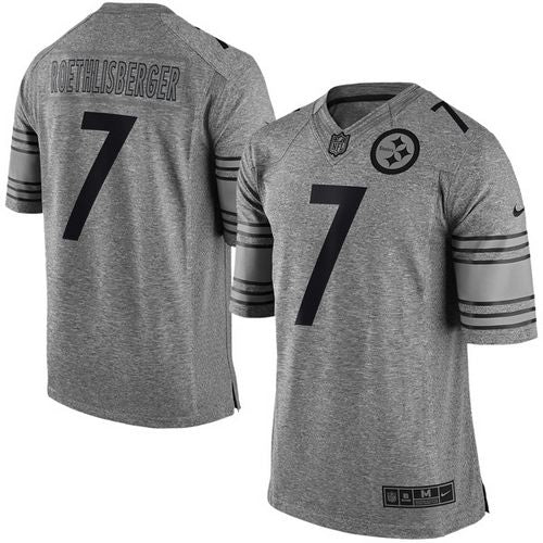 Ben Roethlisberger Pittsburgh Steelers gray jersey