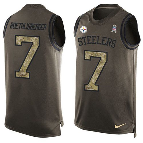 Ben Roethlisberger Pittsburgh Steelers green Salute To Service jersey