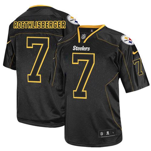 Ben Roethlisberger Pittsburgh Steelers black Elite jersey