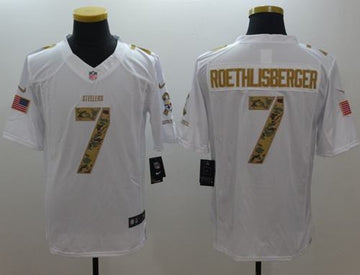 Ben Roethlisberger Pittsburgh Steelers white Salute To Service jersey