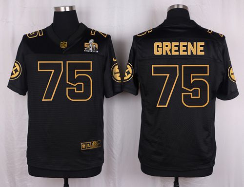 Joe Greene Pittsburgh Steelers black Gold Collection jersey