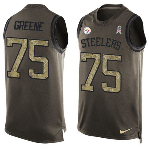 Joe Greene Pittsburgh Steelers green Salute To Service jersey