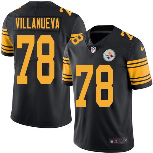 Alejandro Villanueva Pittsburgh Steelers black jersey