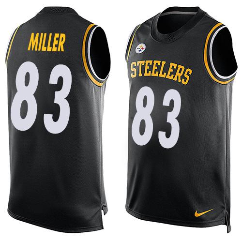 Heath Miller Pittsburgh Steelers black jersey
