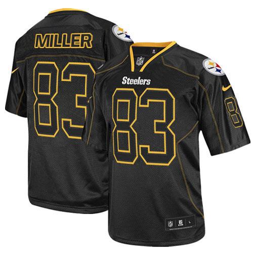 Heath Miller Pittsburgh Steelers black Elite jersey