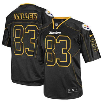 Heath Miller Pittsburgh Steelers black Elite jersey