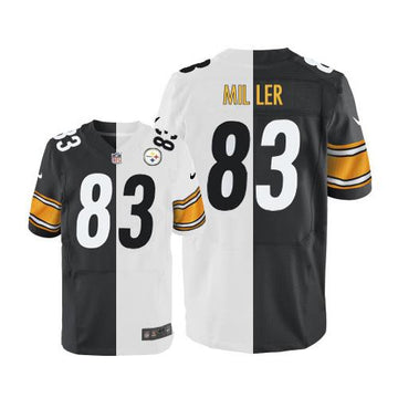 Heath Miller Pittsburgh Steelers white-black Elite jersey