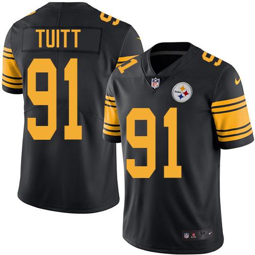 Stephon Tuitt Pittsburgh Steelers black jersey