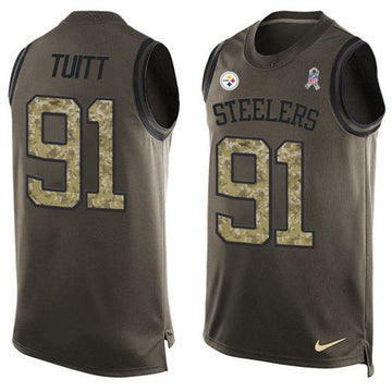Stephon Tuitt Pittsburgh Steelers green Salute To Service jersey