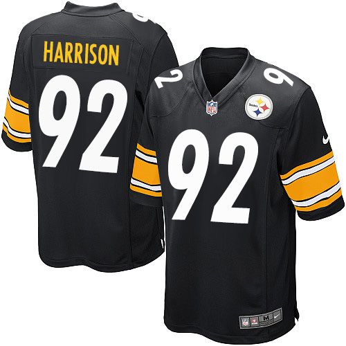 James Harrison Pittsburgh Steelers black Elite jersey