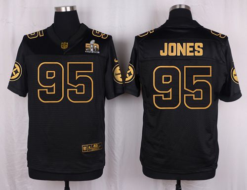 Jarvis Jones Pittsburgh Steelers black Gold Collection jersey