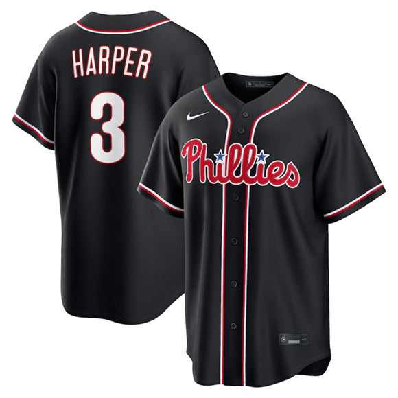 Bryce Harper Philadelphia Phillies black Fashion jersey