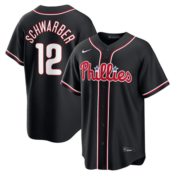 Kyle Schwarber Philadelphia Phillies black Fashion jersey