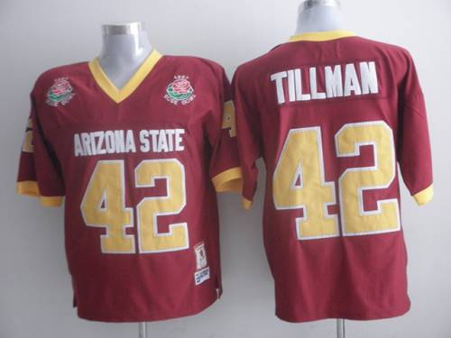Pat Tillman Arizona State Sun Devils red jersey