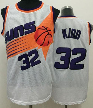 Jason Kidd Phoenix Suns white Throwback jersey