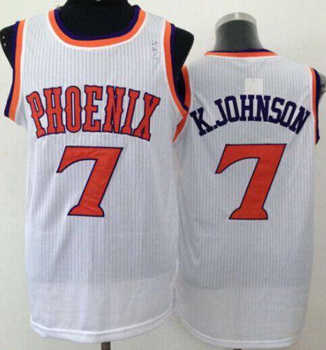 K Johnson Phoenix Suns white Throwback jersey