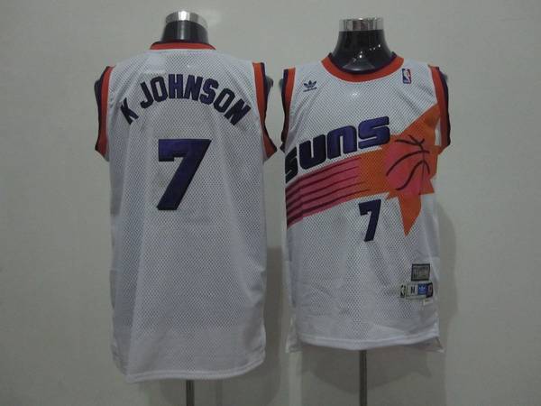 Kevin Johnson Phoenix Suns white Throwback jersey
