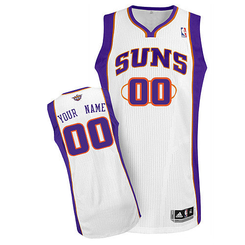 Custom Phoenix Suns white Authentic jersey