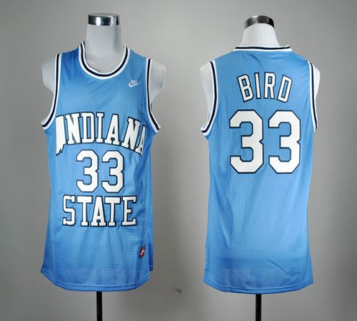 Larry Bird Indiana State Sycamores blue jersey