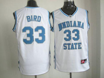 Larry Bird Indiana State Sycamores white jersey