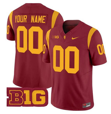Custom USC Trojans red Vapor jersey